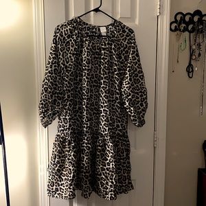 Animal print in a size large.
